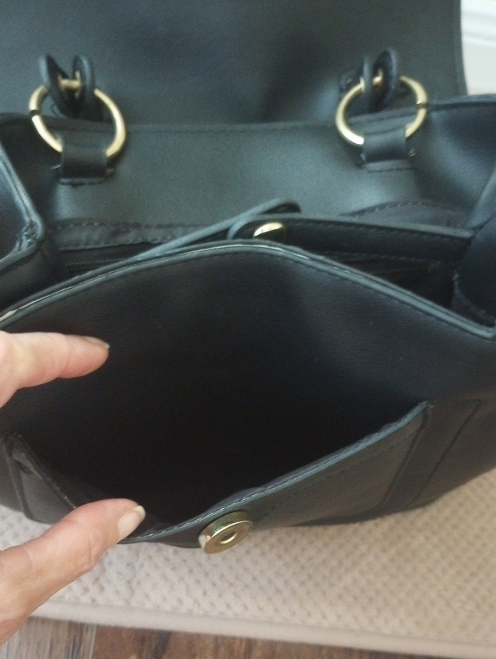 Steve Madden Black Backpack - Picture 8 of 11